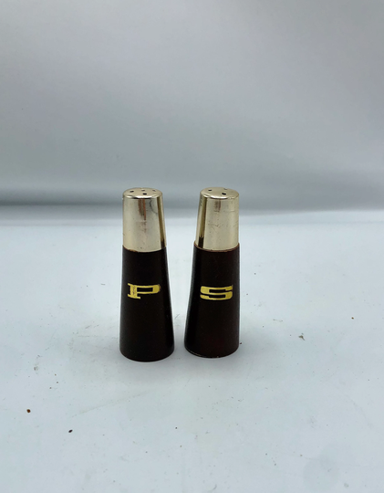 Mid Century Wood Salt & Pepper Set