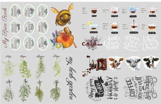 My Kitchen Rules Transfer By Hokus Pokus | Rub On Furniture Painted Accessories Decor Cow