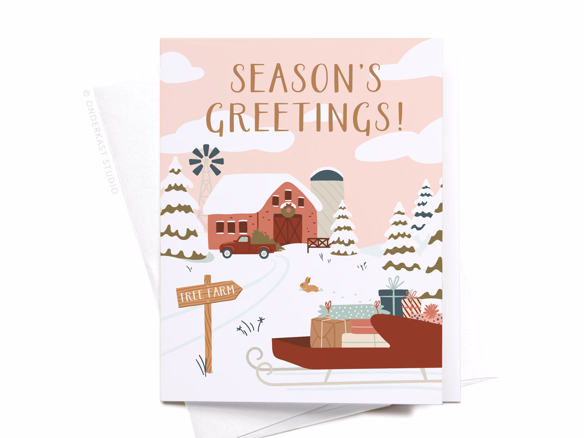 Season's Greeting Tree Farm Greeting Card - Grt0345