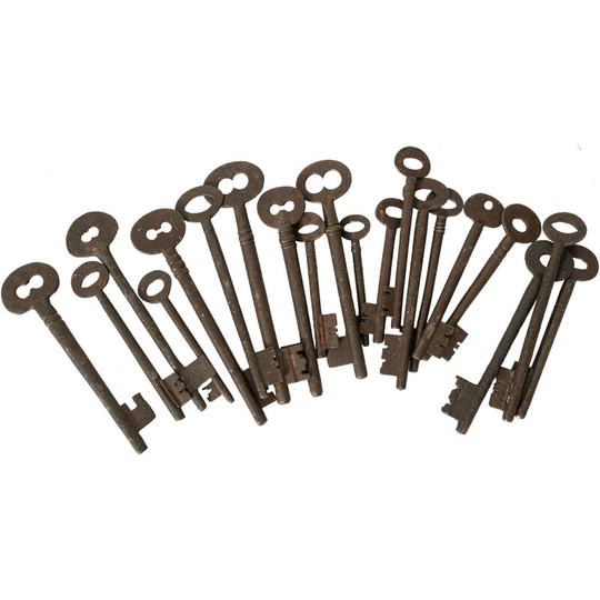 Biscottini - Set of 20 original antique keys