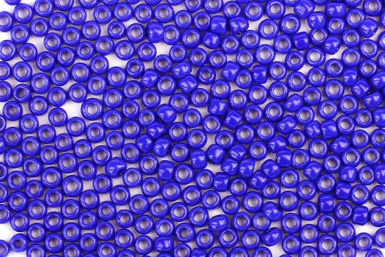 Size 8/0 Opaque Bright Blue Seed Beads, 10G Beads For Jewellery Making, Embroidery & Bead Weaving