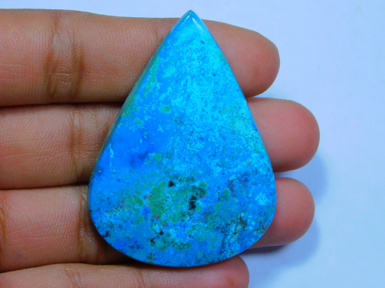Chrysocolla Malachite Cabochon Gemstone 100 % Natural Loose Stone Wirewrapping Jewelry Making 101 Ct 55 X 39 Mm # 7164