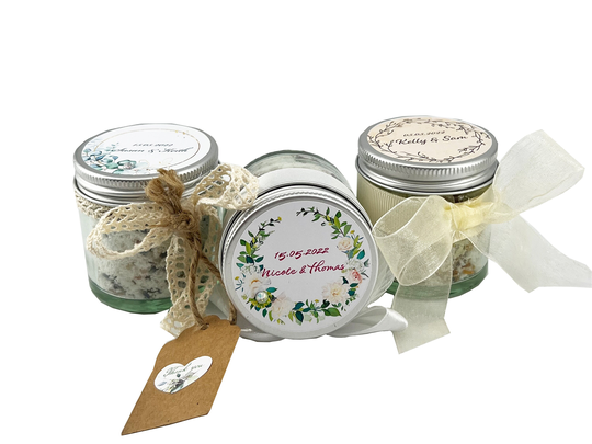 Bath Salt Personalised Wedding Favours, 40G