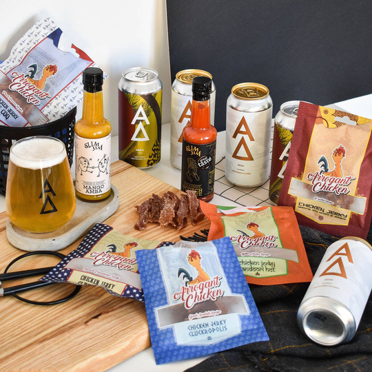 Live Large Beer And Snacks Hamper: 17 Item Set