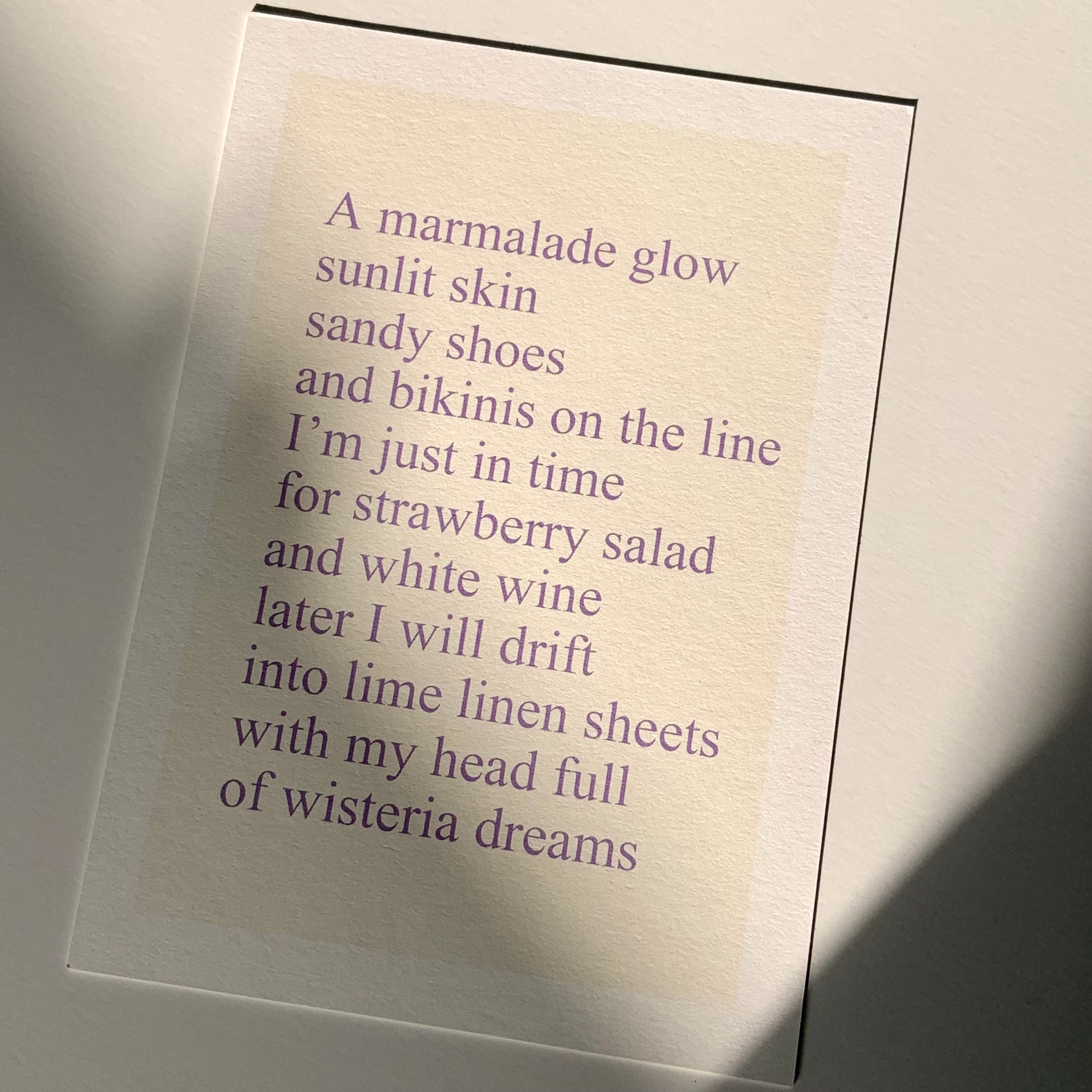 Summer Season | 5" X 7