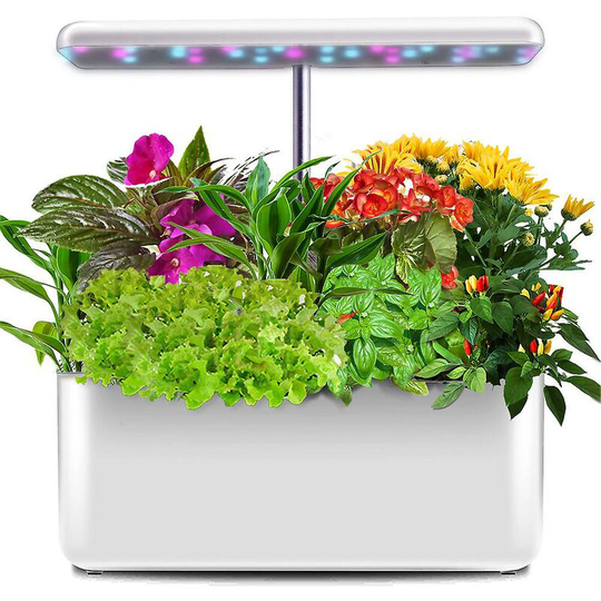 Thsinde - Indoor Hydroponic Vegetable Garden, Smart Herb Vegetable Garden With Led Lighting, Adjustable In Height (7 Pods, No Seed)