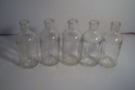 1920's Listerine Lambert Pharmacal Company Morris Plains Nj 4 1/4 Inch Clear Cork Top Medicine Bottle
