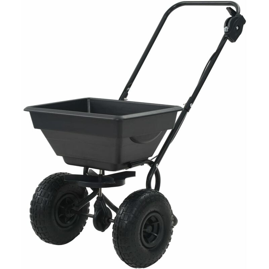 Walk Behind Salt Spreader pvc and Steel 92x46x70 cm 15 l VDTD04979 - Topdeal