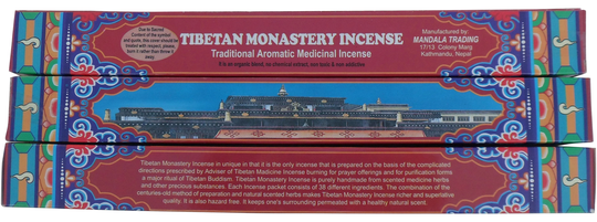 Tibet Monastery Incense Meditation Joss Sticks Dharma - Pack Of 3 Boxes