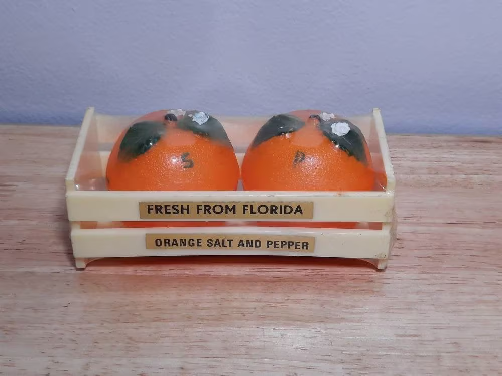 Vintage Oranges Salt & Pepper Shakers