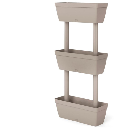 Vidaxl - Garden Planter 3 pcs 100 cm Taupe Taupe