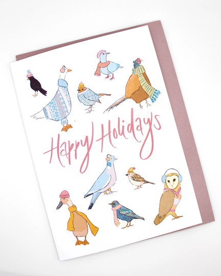 Christmas Card - "Jolly British Birds