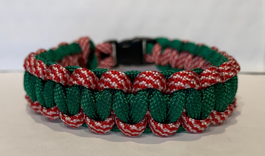 Seasonal Survival Paracord Bracelet/Handmade Custom Bracelet/Cobra Weave Bracelet/Woven Bracelet/Custom Bracelet