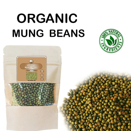 100% Pure Organic Green Mung Beans Whole | Moong Sprout Vigna Seeds