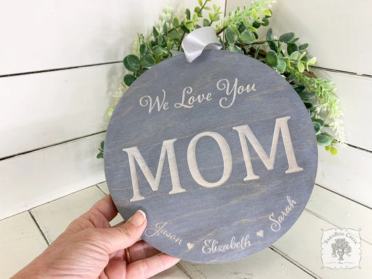 Personalized Gifts For Mom, Mother's Day Gift, Mom Christmas To Be, Gift Mommy Sign With Kids Names