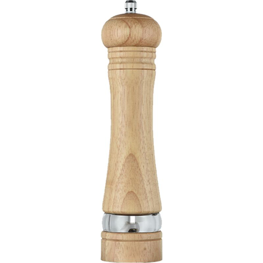 Fvbjd - Wood Salt and Pepper Grinder Mills Sets, Classic Manual Salt Grinder Refillable Pepper Mill Sets 8 inch primary color single bubble bag
