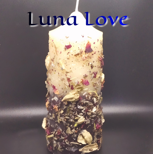Luna Love Fixed Spell Candle | Occultcornerstore.com