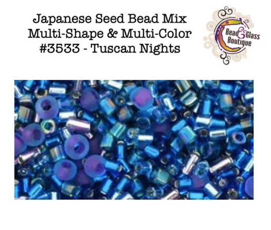 Toho Japanese Seed Bead Mixes, Size Mix, Shape & Color Approximately 11-12 Grams in Tube, Choose Your Mix - Group 2 Of