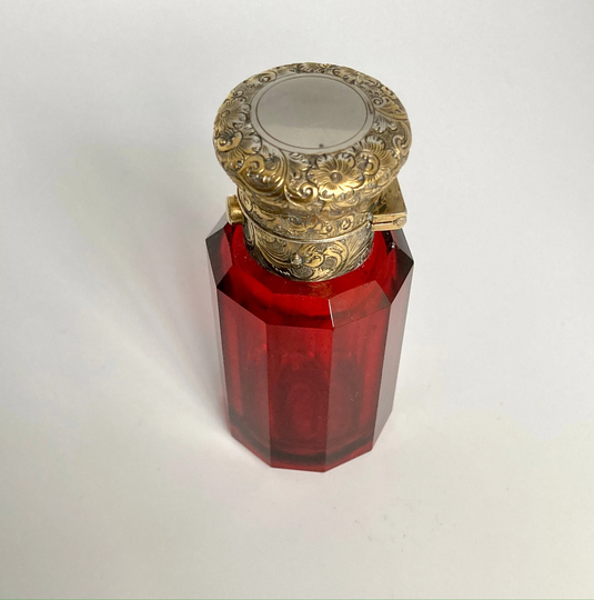 Antique Edwardian Smelling Salts Bottle Circa 1900's