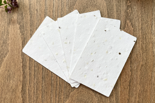 Herb Seed Cards - 9cm X 6cm, C. 280Gsm, Made in England. 100% Plantable & Biodegradable