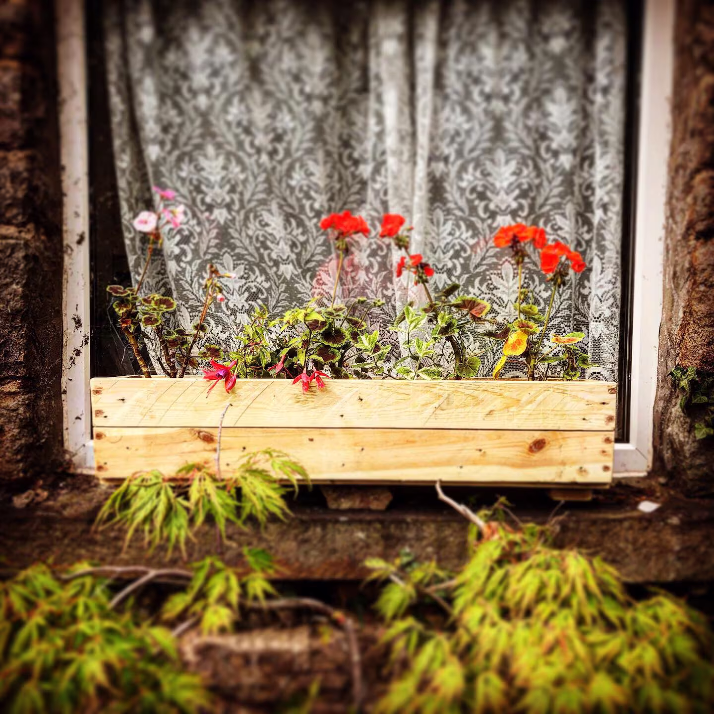 Rustic Garden Planters Window Boxes