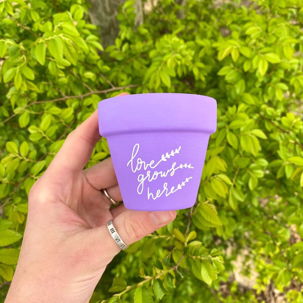 Love Grows Here Flower Pot | Succulent Planter Cute Gifts For Her