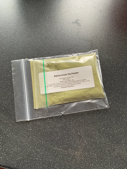 Matcha Green Tea Powder 30G Herbal For Latte & Hot Drink Wellness Vegan, Vegetarian, Dairy Free Organic Natural 29% Protein