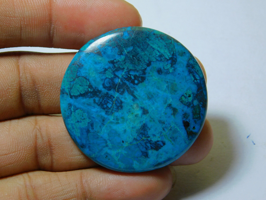 Chrysocolla Cabochon Gemstone 100 % Natural Loose Stone Wirewrapping Jewelry Making 90 Ct 41 X Mm # 1433