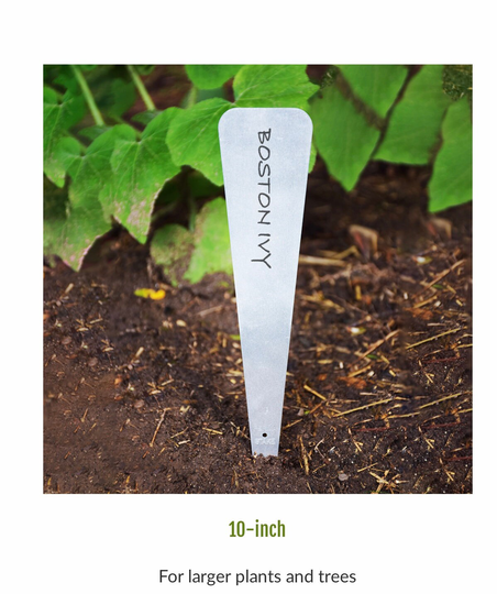 Aluminum Garden Markers , 10 Inch Markers | Pack Of 5, Metal Labels Soil Safe Plant Labels, Personalized Reusable