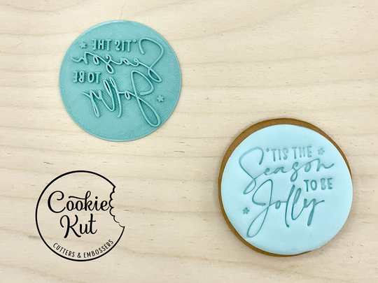 Tis The Season To Be Jolly - Christmas Embosser Stamp