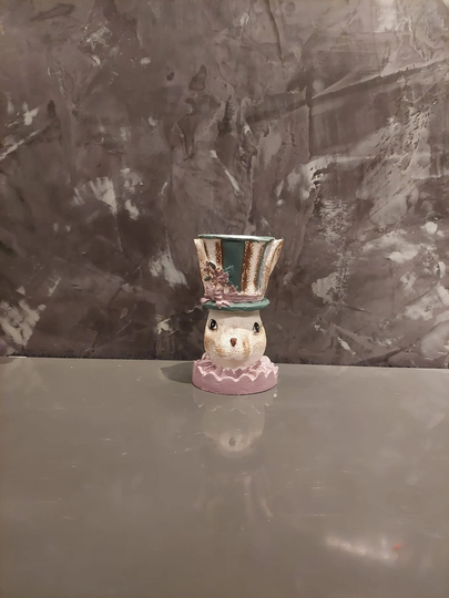 Sculpture, Statue Planter, Bust Planters, Rabbit Flower Pot, Indoor Planter Outdoor Handmade