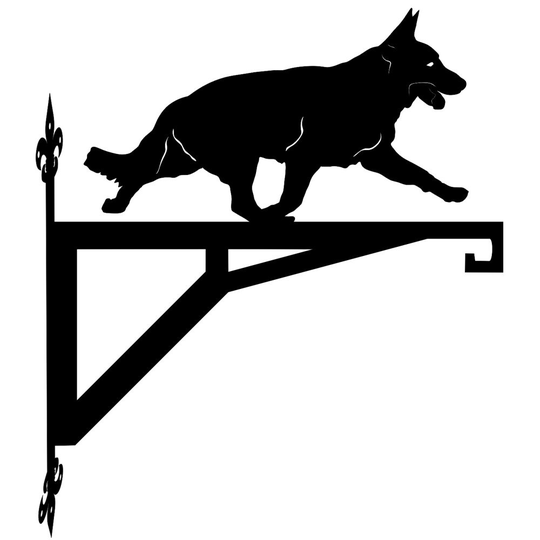 German Shepherd Moving Modern Contemporary Hanging Bracket