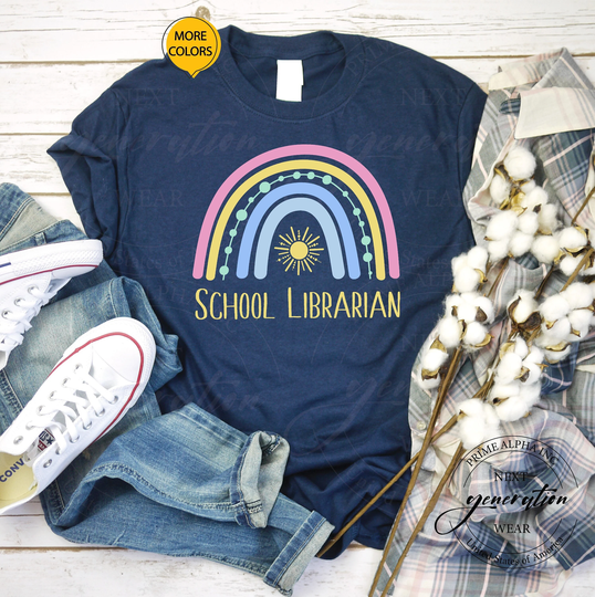 School Librarian Rainbow Shirt, Life Fall Season Back To Shirt
