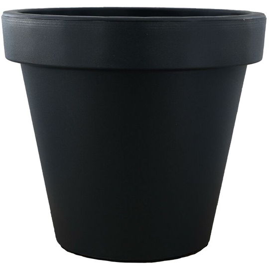 Indoor Outdoor Small Round Anthracite Flower Planter Garden Plant Pot Container - Anthracite