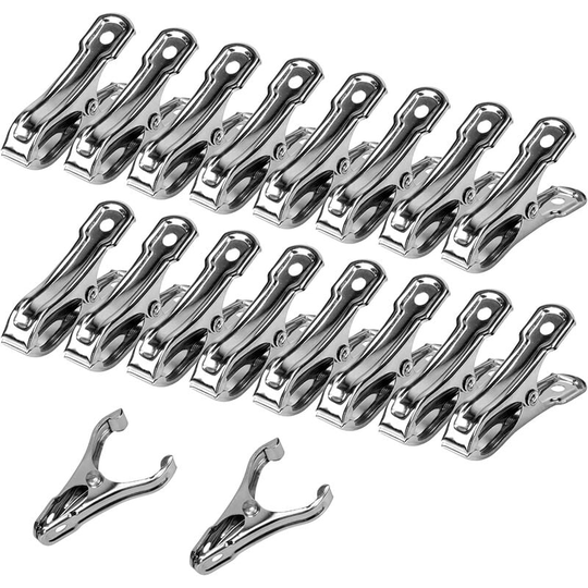 30 pcs Garden Plant Clips Reusable Support Plant Clip Greenhouse Vines Flower Clamps Stainless Steel Adjusting Gripper for Gardening Climbing Plants