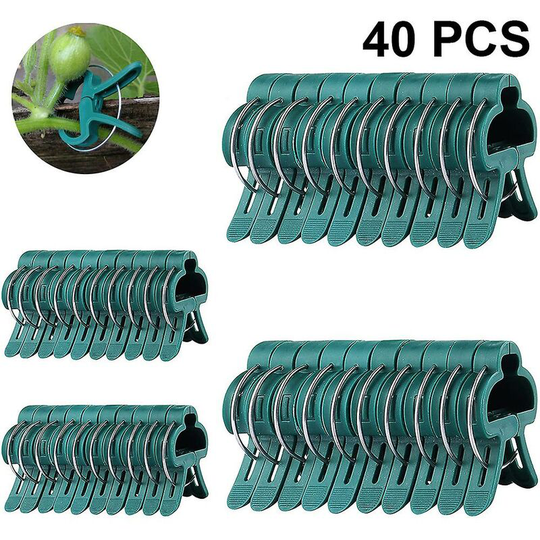 40 Pcs 2 Size Garden Plant Clips Adjusting Clip Reusable For Flower Thsinde