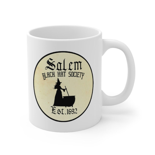 Witch Salem Mug Gift Black Hat Society Wicca Magick Coffee Tea Cup For Halloween
