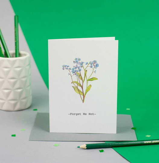 Personalised Herbs And Flowers Greetings Card
