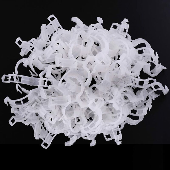 Garden Plants Flower Clips Ideal Clip To secure plants in the plant supports - white
