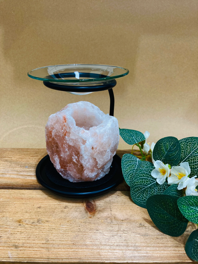 Himalayan Salt Oil Burner/Wax Melter Free Wax Melt Sample Included