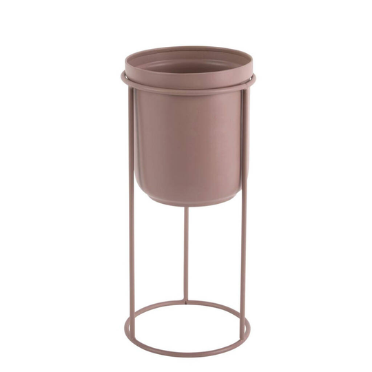 Dusty Pink Vintage Style Planter On Stand