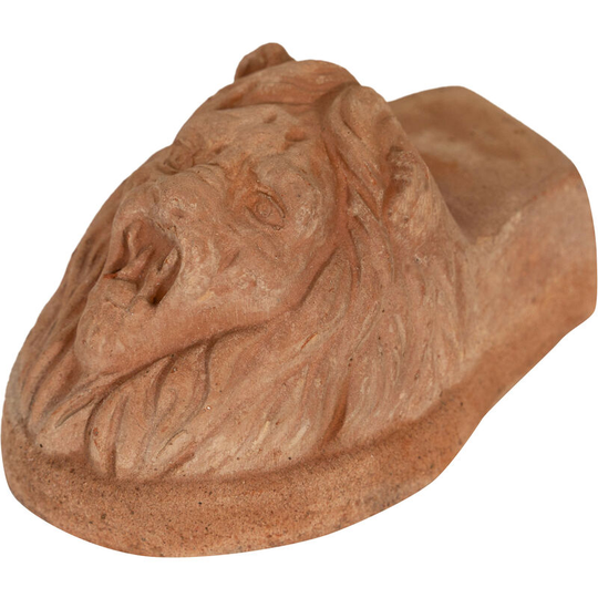 Biscottini - Set of 8 'lion's HEAD'potting feet ,potholders for vases, pots and planters, pitchers, basin, outdoor, in Tuscan Terracotta