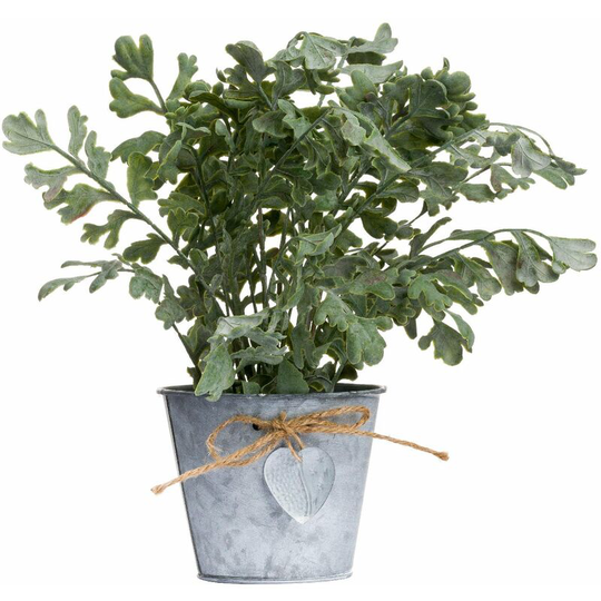 Herb Artificial Plant (34cm x 33cm x 29cm) (Grey/Green) - Grey/Green - Hill Interiors