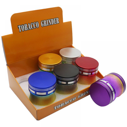 Thsinde - Grinder Pollen Crusher Rainbow Color 4 Piece Set Herb Grinder Zinc Alloy for Spice, Herbs, Spices, Herb (multiple way)
