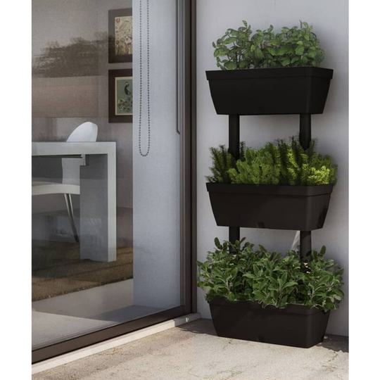Asupermall - Garden Planter 6 pcs 100 cm Anthracite
