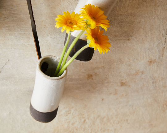 Wall Hanging Cylinder Bud Vase, Indoor/Outdoor Planters