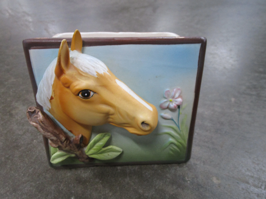 Vintage Palomino Horse Small Planter