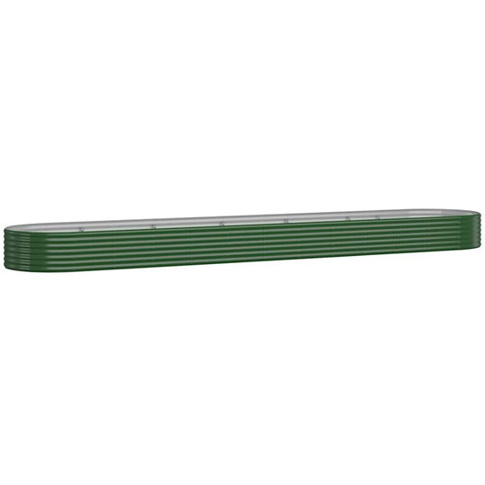 Garden Planter Powder-coated Steel 507x100x36 cm Green Vidaxl Green