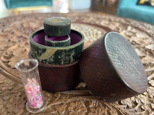 19Th Century Medicine Case With Glass Measurement