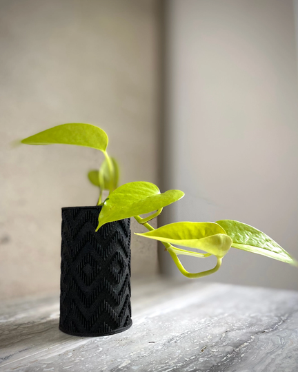 Tall Planter "Ziggy Tall Black